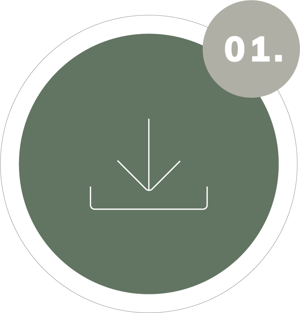 Icon de convite branco com fundo verde