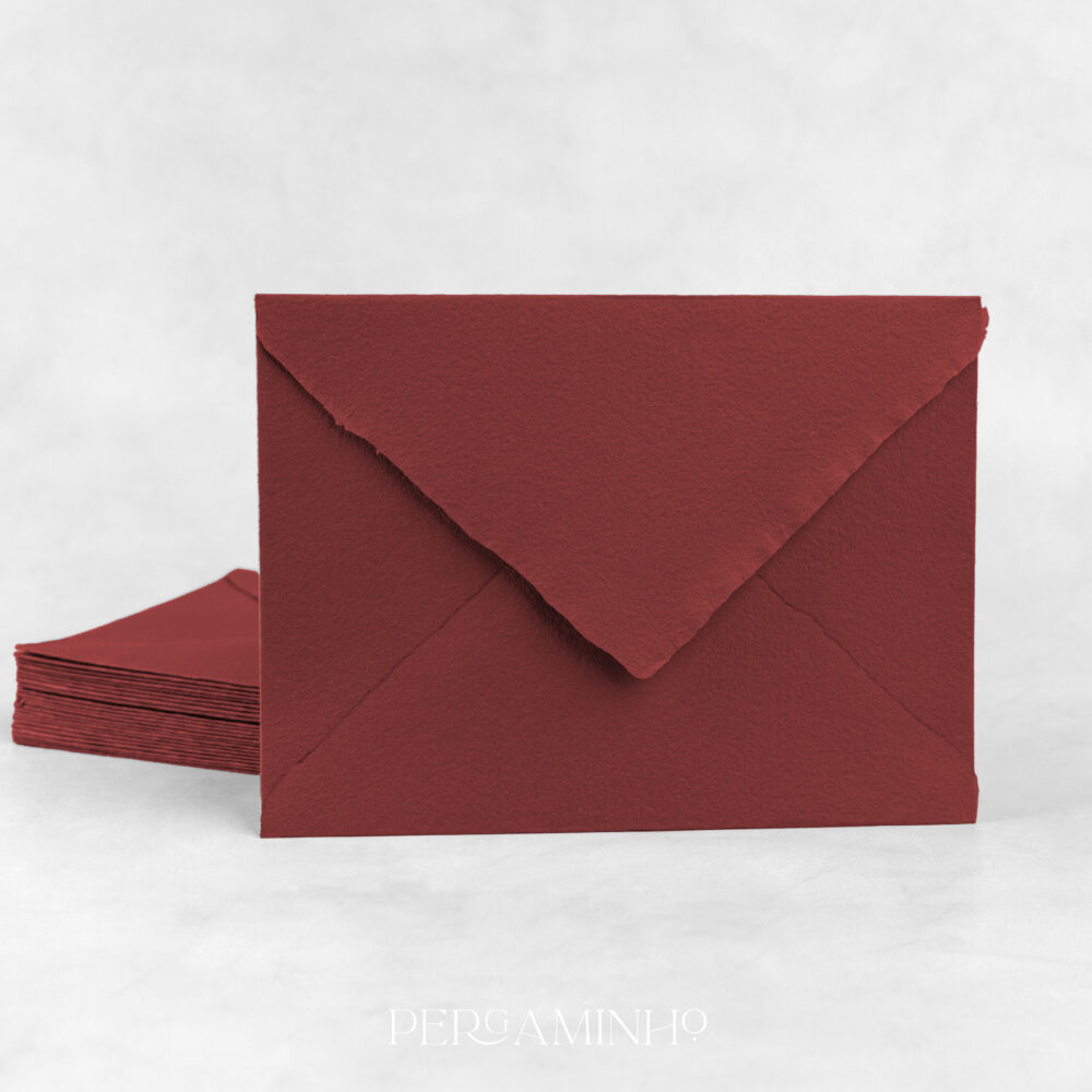 Envelope Artesanal Burgundy