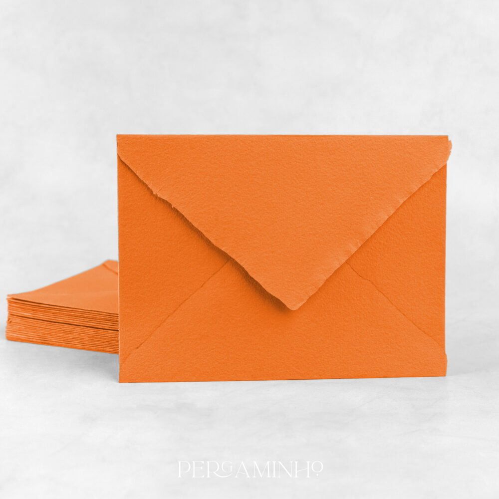 Envelope Artesanal Laranja
