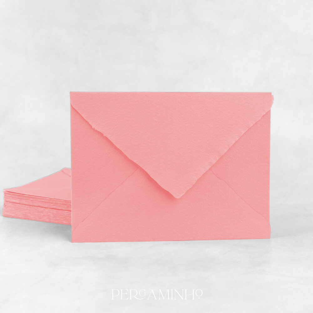Envelope Artesanal Rosa Pastel
