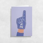 Postal "#1 Pai"