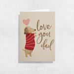 Postal "Love You Dad"