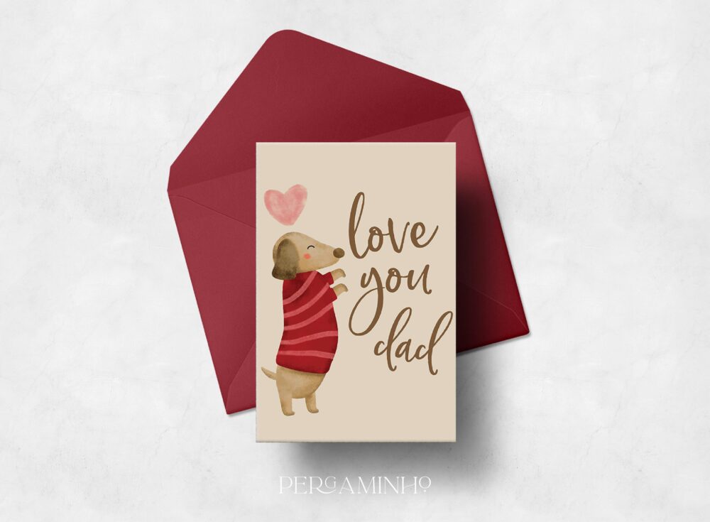 Postal "Love You Dad"