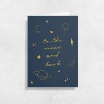 Postal "To the Moon and Back"