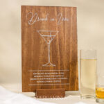 Placa de Bar - Madeira