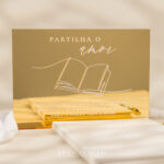 Placa Guestbook - Acrílico Dourado