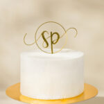 Topo do Bolo - Acrílico Dourado